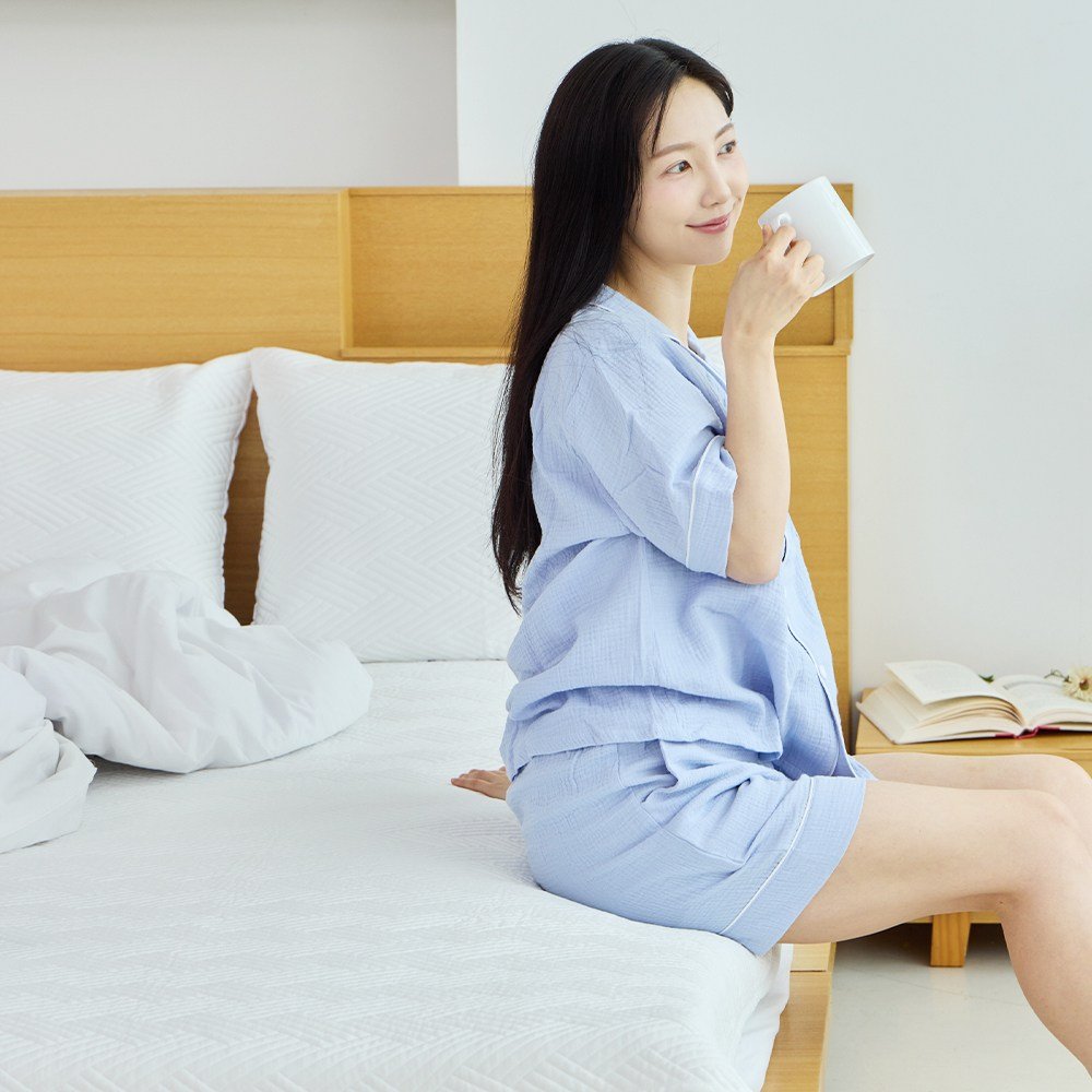 [프리미엄 가성비] 한일의료기 쿨매트 시원한 냉감 패드 여름 아이스 침대 패드 오코텍스 큐맥스, 화이트 상세 이미지 2