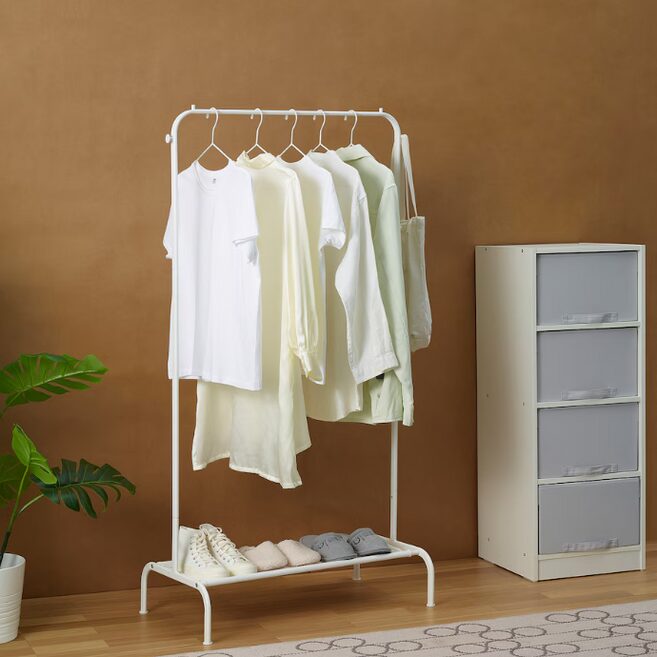 이케아 브룩스바라 옷걸이행거 78x147cm 화이트 805.582.16/블루 005.582.15, 화이트 805.582.1