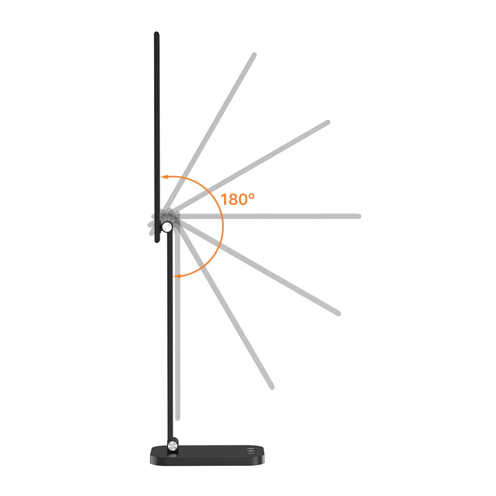 Airwit 스탠드 LED 조명 데스크 조명 무단계 밝기조절 학습 독서용, 블랙할인 상세 이미지 2
