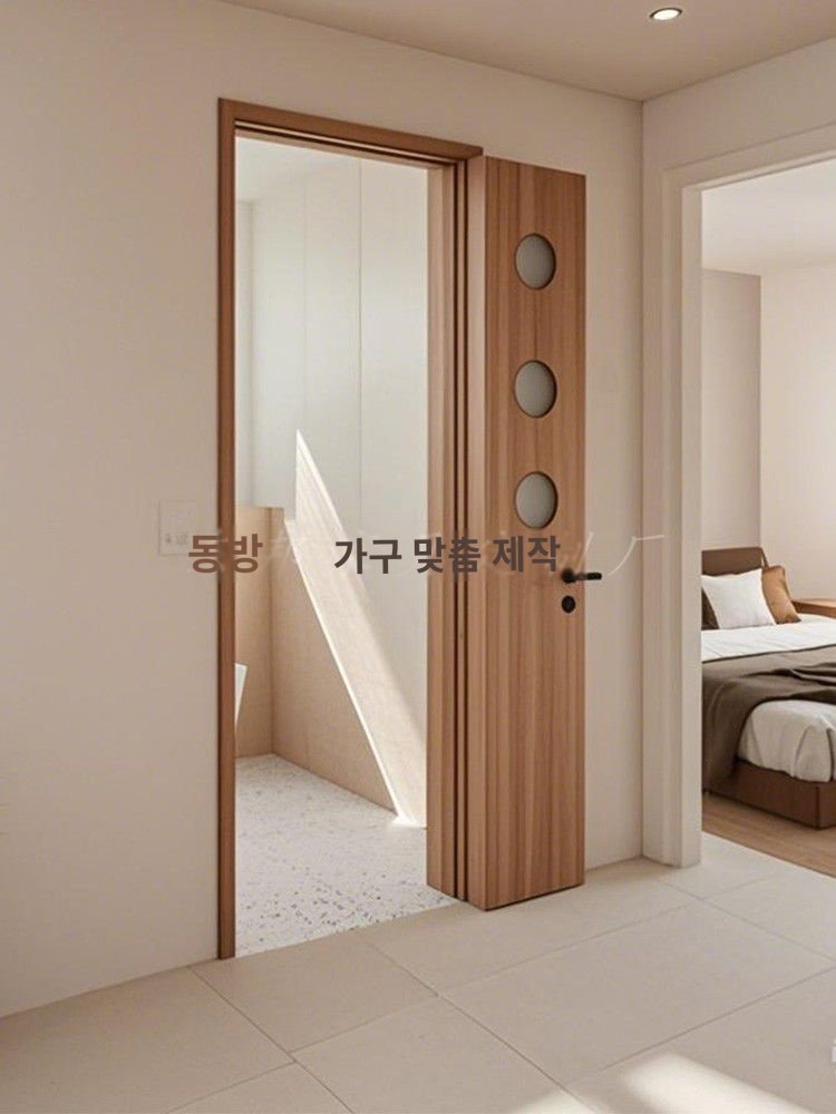 터닝도어 접이식 세탁실 맞춤화장실 동문 미닫이문 주방 접이식문 침실 히든도어, 플랫핏 커스텀 1pcs 상세 이미지 2
