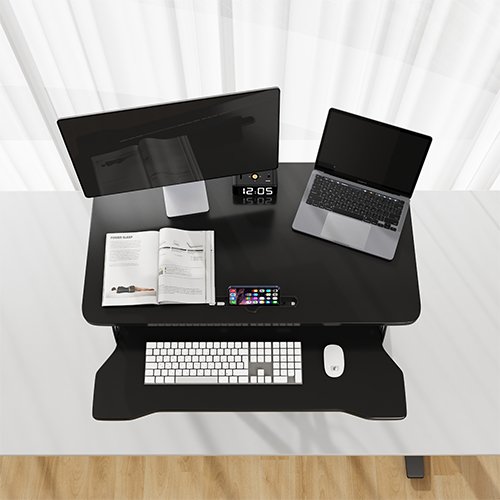 H N Quality Home 모션데스크 스탠딩책상 높이조절 14-49cm, 94cm, 화이트할인 상세 이미지 1