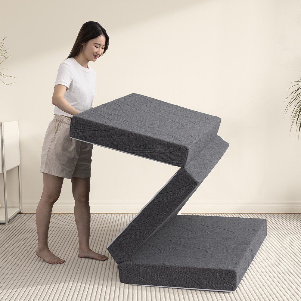 모모홈 200X110X8CM 3단 접이식 메모리폼 매트리스 휴대용 캠핑/여행용 + 가정/스튜디오 고탄력 편안한 수면 매트리스쿠폰할인 상세 이미지 1