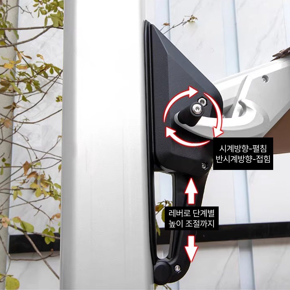 [각도조절] 트라이킵 대형 파라솔 접이식 그늘막, 기본형, 2.5x2.5m-그린쿠폰할인· 03:51:01 상세 이미지 2