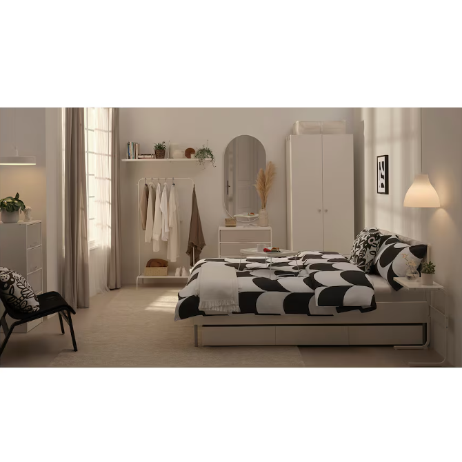 이케아 브룩스바라 옷걸이행거 78x147cm 화이트 805.582.16/블루 005.582.15, 화이트 805.582.1 상세 이미지 2