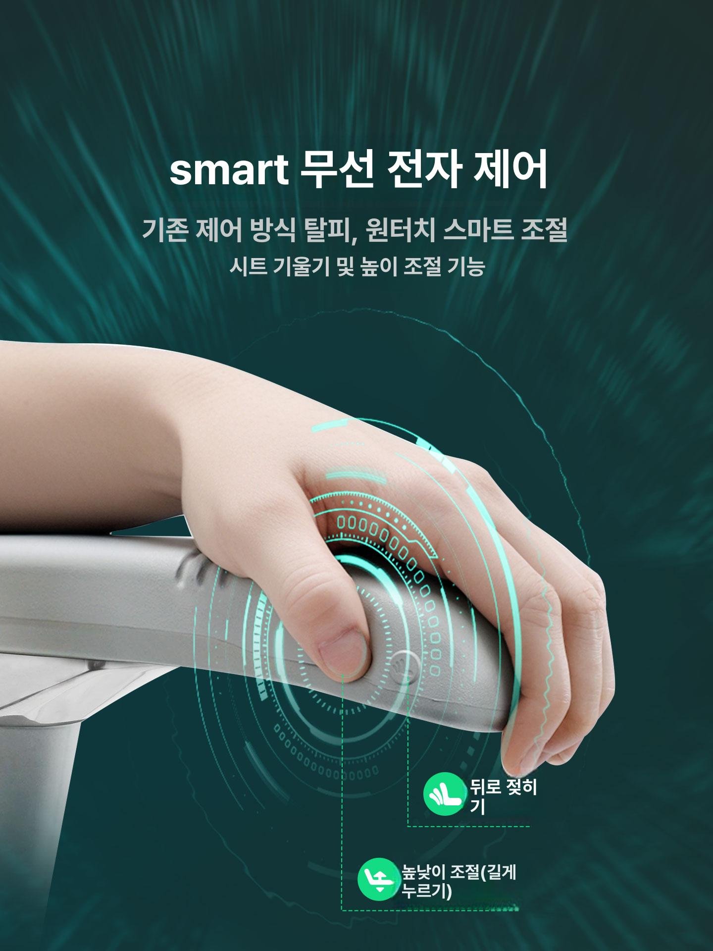에르고휴먼 L2 인체공학 의자 사무실, 회전식 높이 조절 팔걸이, 실버화이트 메시 의자만 상세 이미지 1