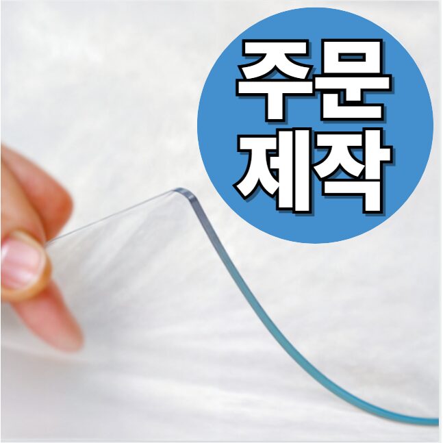 마켓플랜 멀티 PVC 테이블 매트, 투명, 90 x 160 cm, 1개 상세 이미지 2